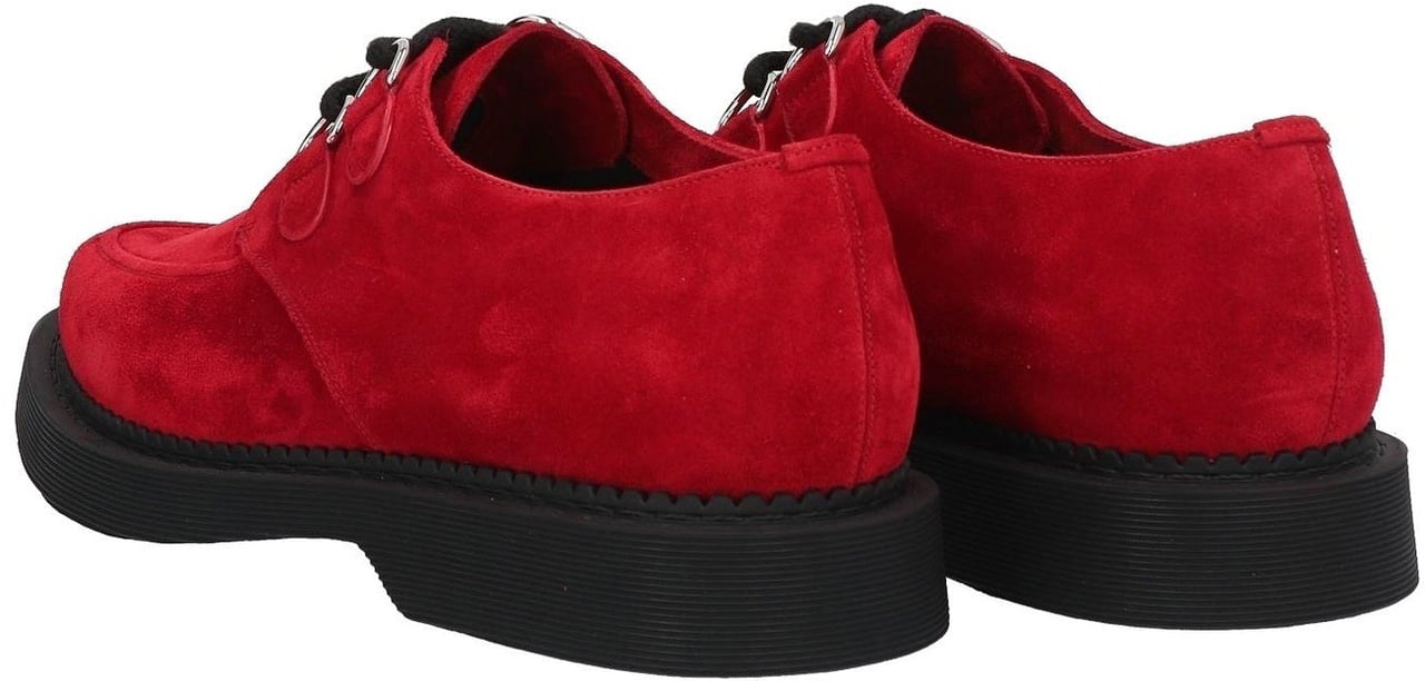 Saint Laurent Saint Laurent Teddy Suede Derbies Rood