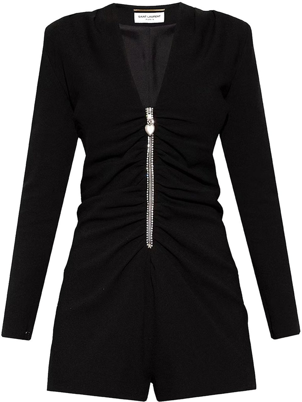 Saint Laurent Saint Laurent Long Sleeves Jumpsuit Zwart