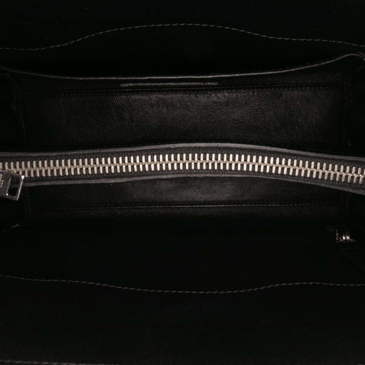 Saint Laurent Baby Leather Patch Embellished Sac De Jour Satchel Zwart