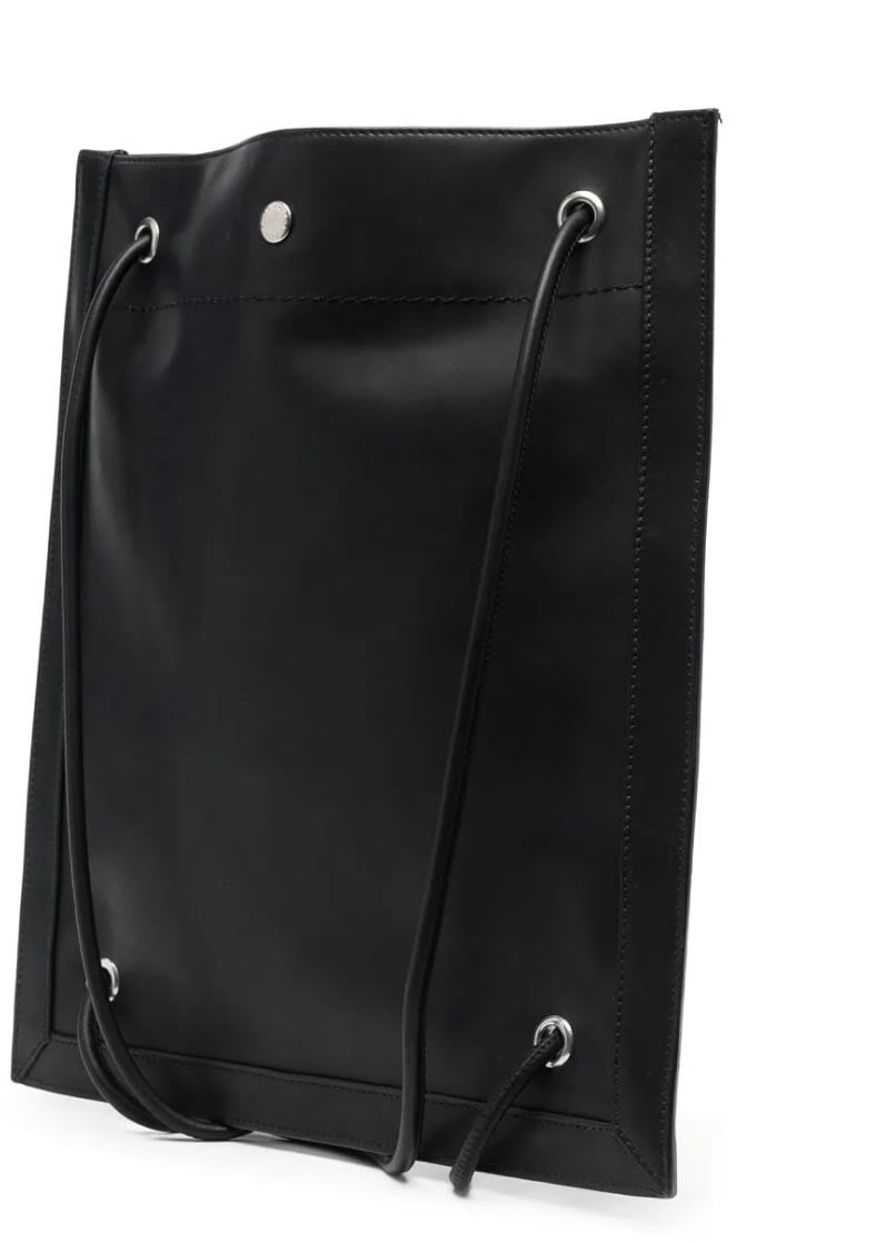 Saint Laurent Universite Logo Flat Crossbody Bag Zwart