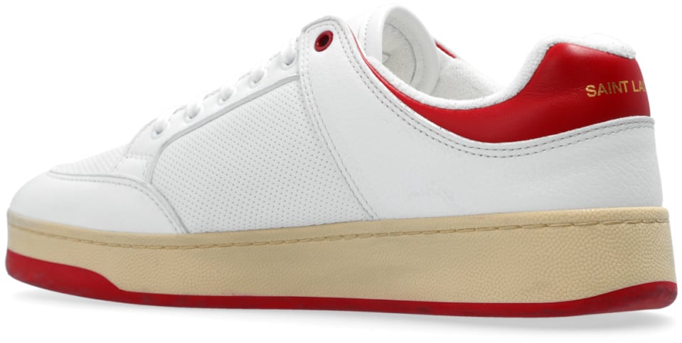 Saint Laurent Sl/61 Logo Low-top Sneakers Wit