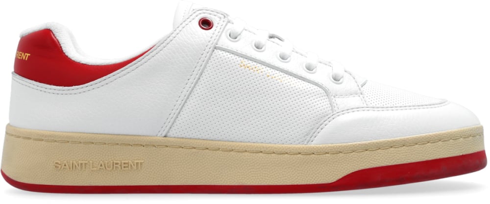 Saint Laurent Sl/61 Logo Low-top Sneakers Wit