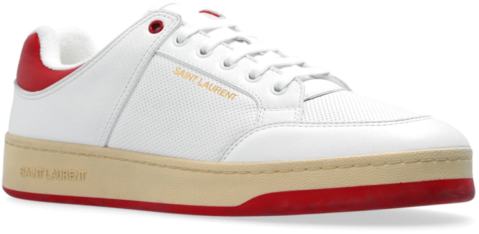 Saint Laurent Sl/61 Logo Low-top Sneakers Wit