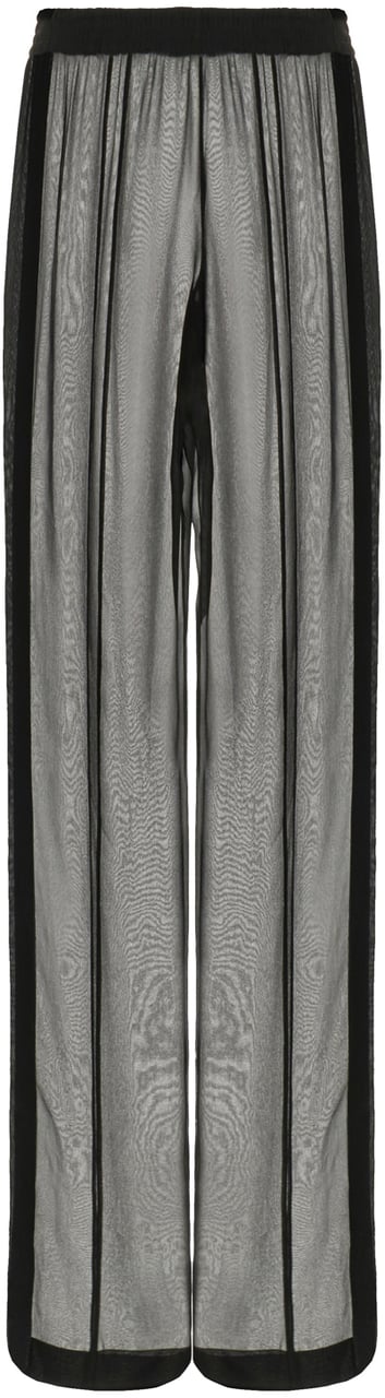 Saint Laurent Saint Laurent Black silk pants Zwart