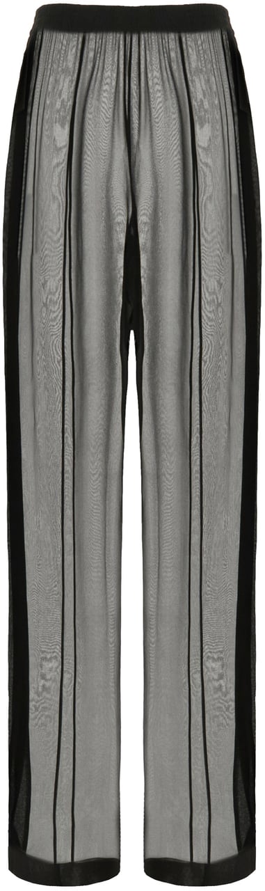 Saint Laurent Saint Laurent Black silk pants Zwart