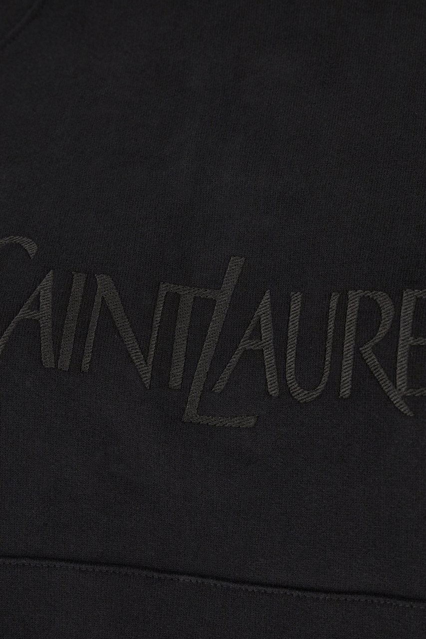Saint Laurent Saint Laurent Black cotton sweatshirt Zwart