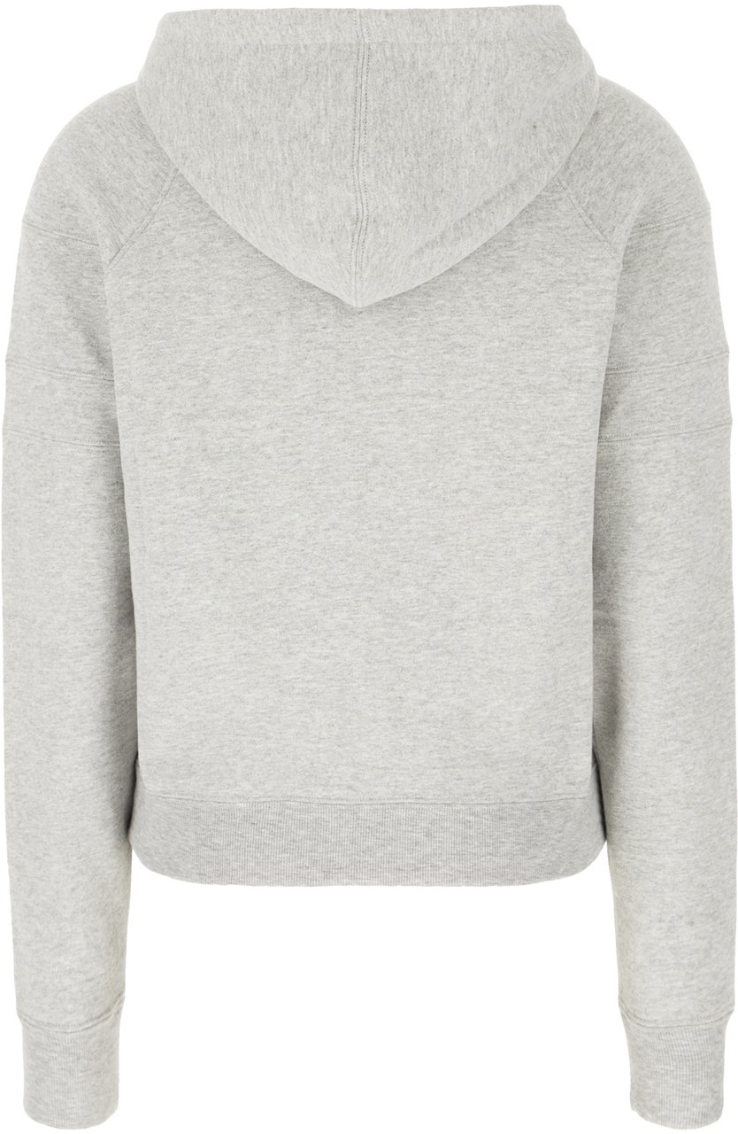 Saint Laurent Saint Laurent Melange grey cotton blend sweatshirt Grijs