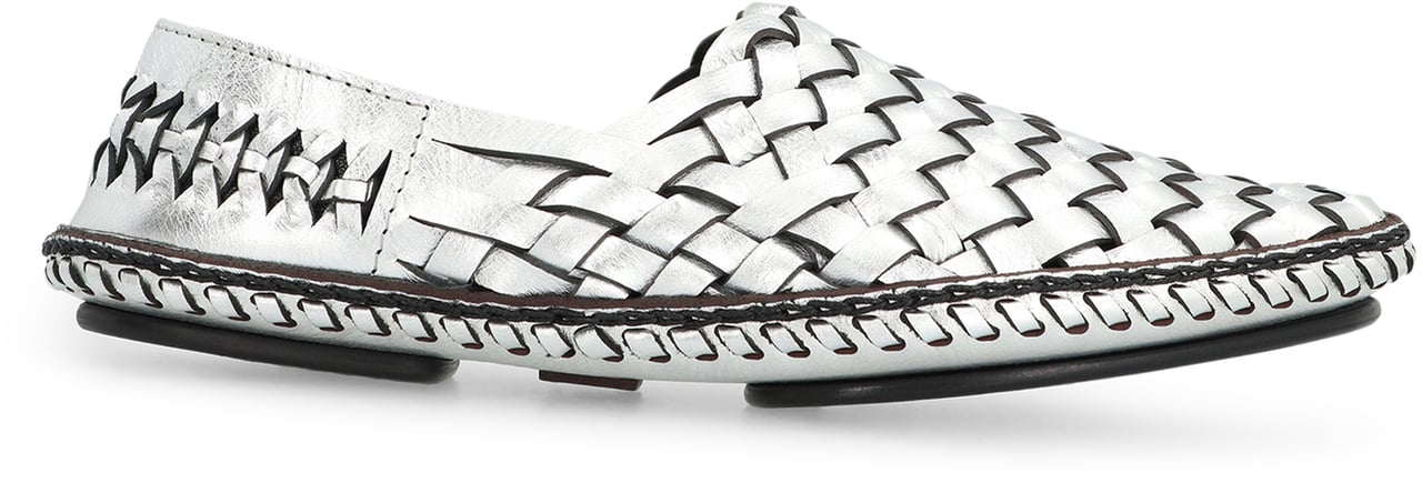 Saint Laurent Neil Leather loafers Zilver