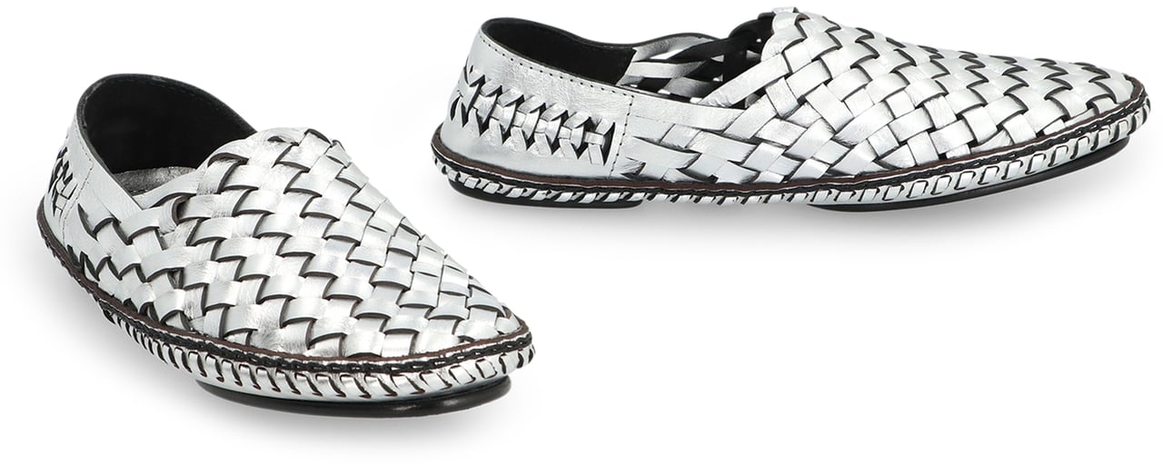 Saint Laurent Neil Leather loafers Zilver