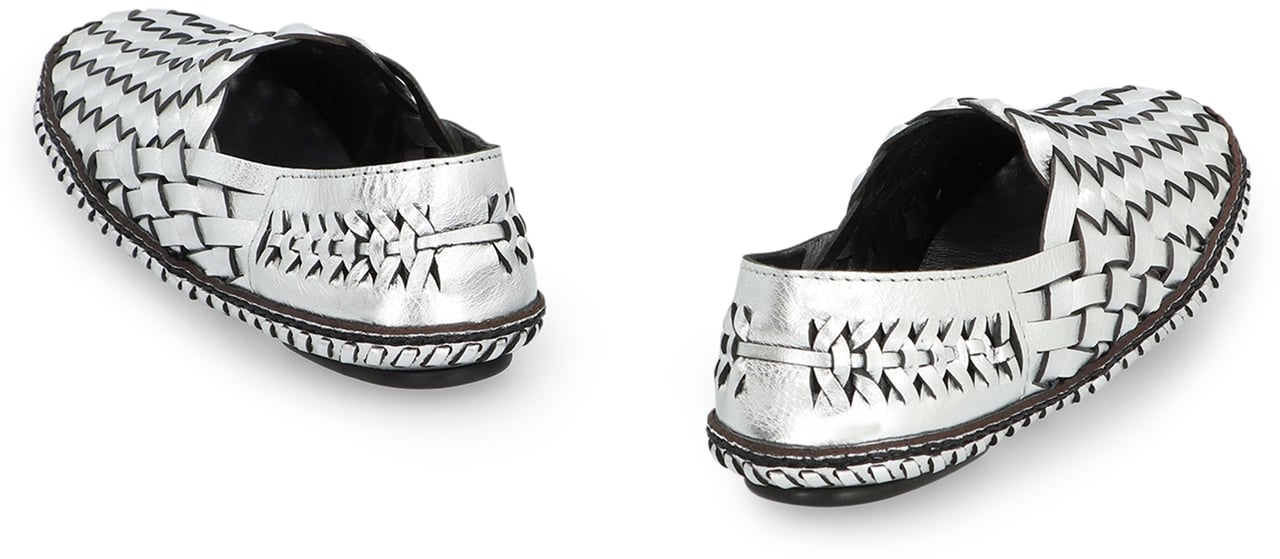 Saint Laurent Neil Leather loafers Zilver