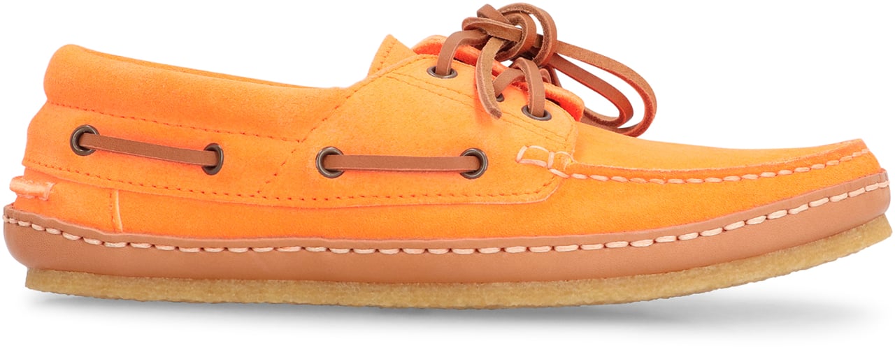 Saint Laurent Ashe Suede deck-shoes Oranje