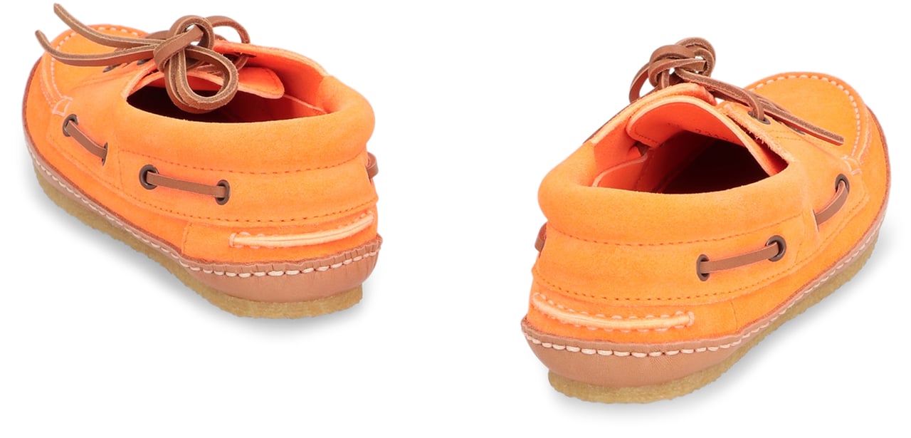 Saint Laurent Ashe Suede deck-shoes Oranje