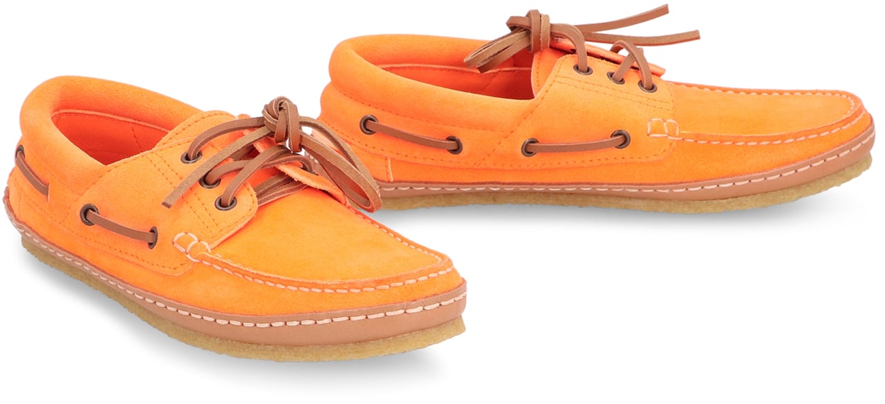 Saint Laurent Ashe Suede deck-shoes Oranje