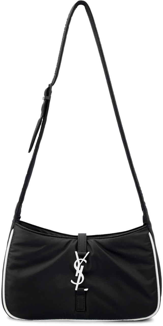 Saint Laurent Le 5 À 7 Logo Shoulder Bag Zwart