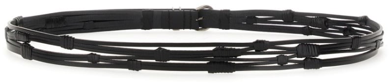 Saint Laurent Croissant De Lune Belt Grijs