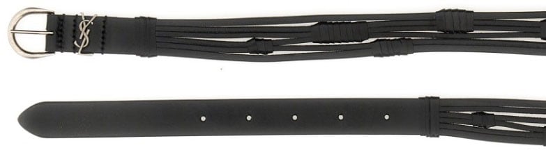 Saint Laurent Croissant De Lune Belt Grijs
