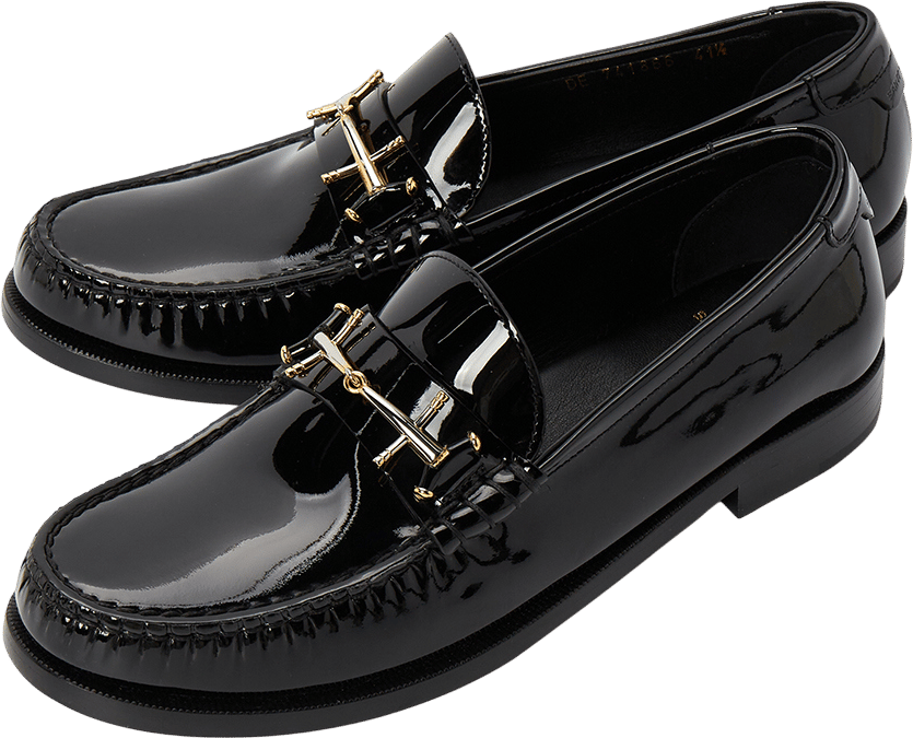 Saint Laurent Mocassino Penny nero Zwart