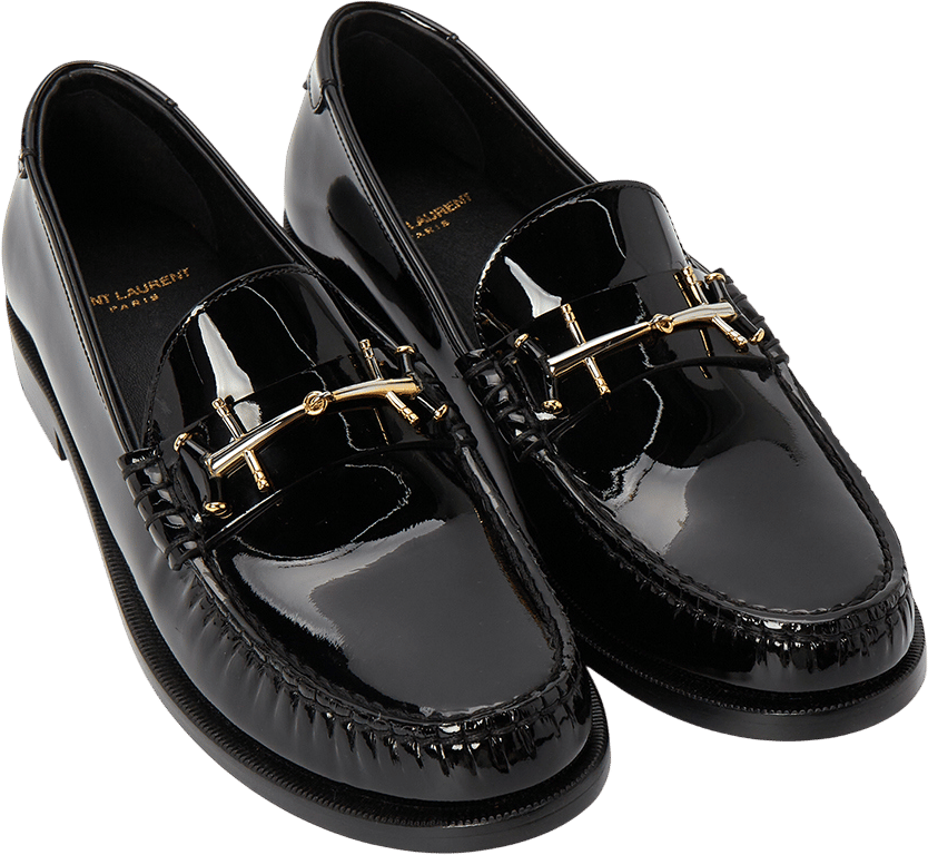 Saint Laurent Mocassino Penny nero Zwart