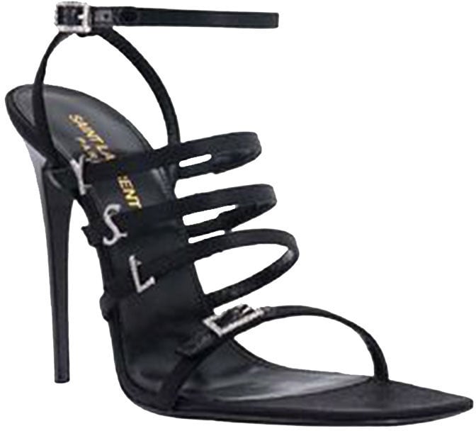 Saint Laurent Sandal Black Zwart
