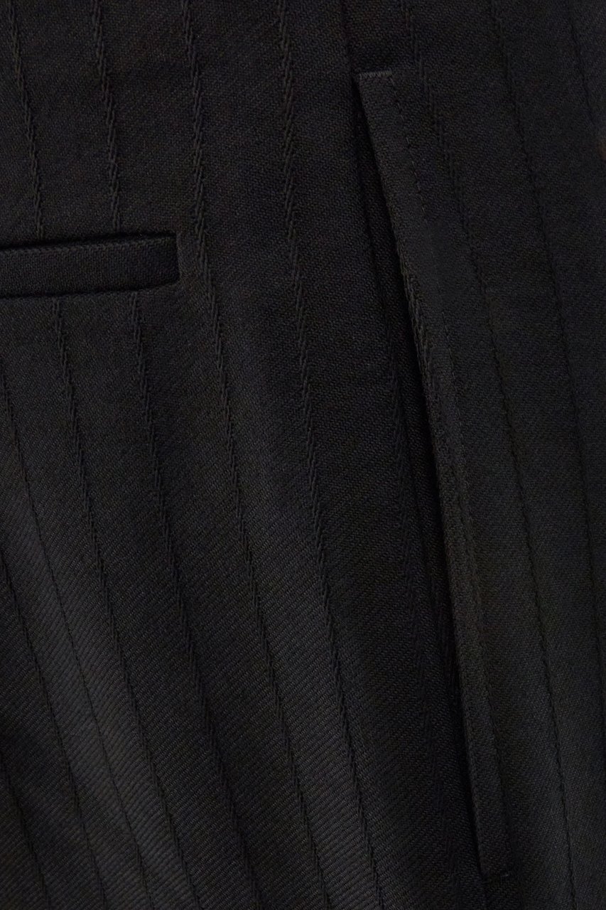 Saint Laurent Saint Laurent Black wool pants Zwart