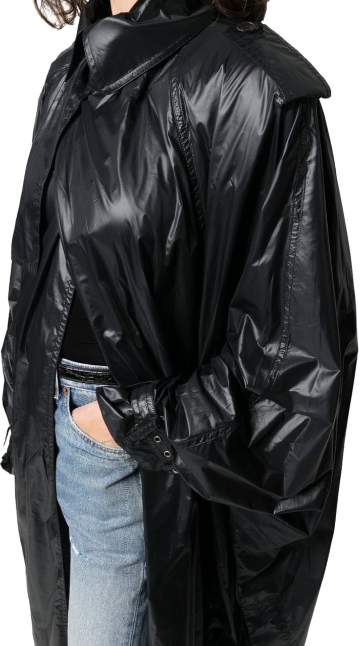 Saint Laurent Coats Black Zwart
