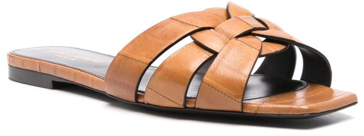 Saint Laurent Saint Laurent Tribute Flat Sandals Bruin