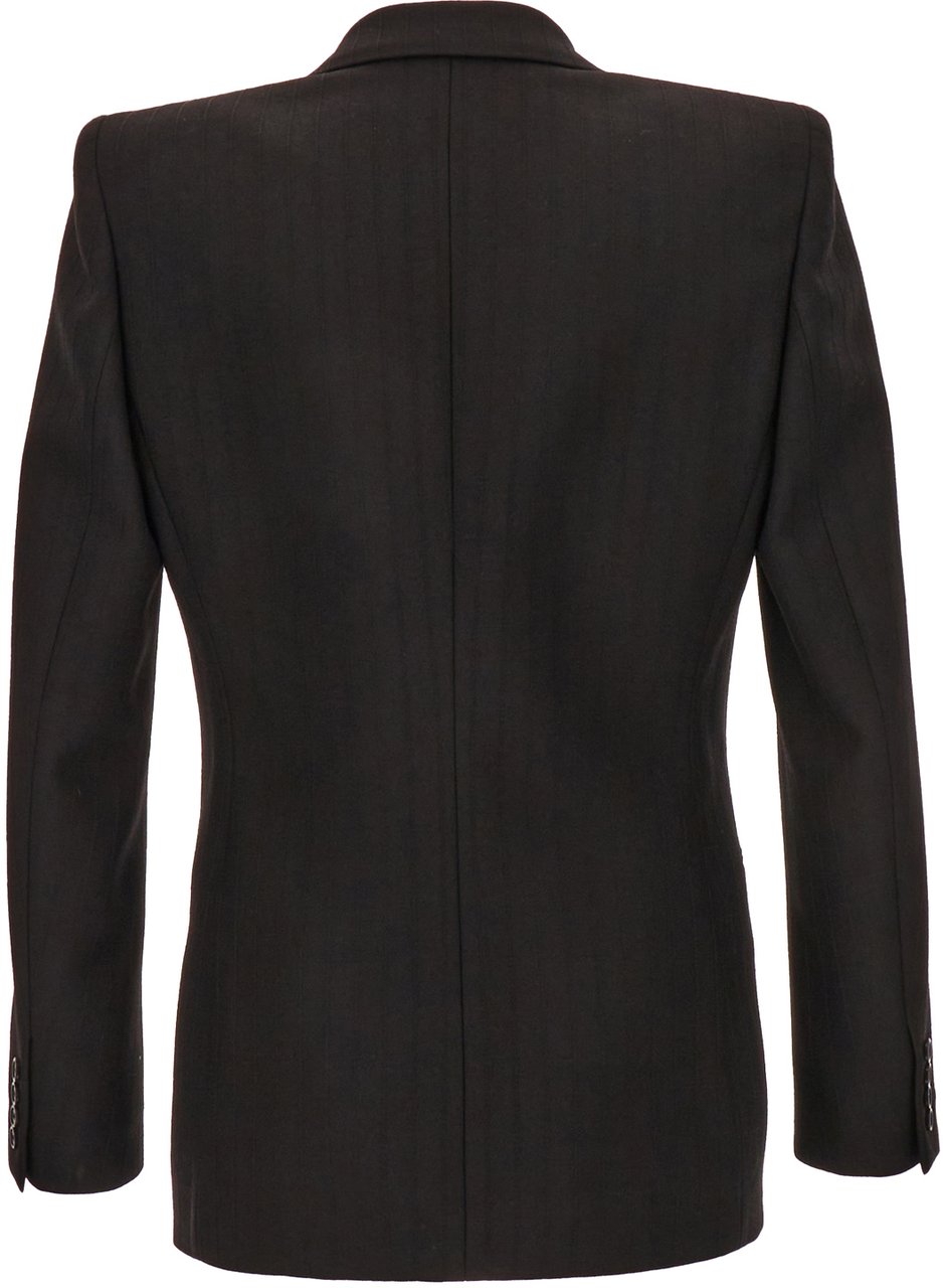 Saint Laurent Saint Laurent Black wool blazer Zwart