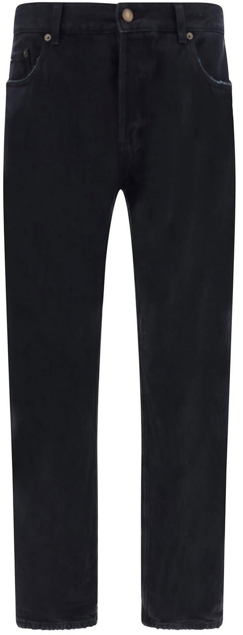 Saint Laurent Saint Laurent Relaxed Straight Jeans Zwart