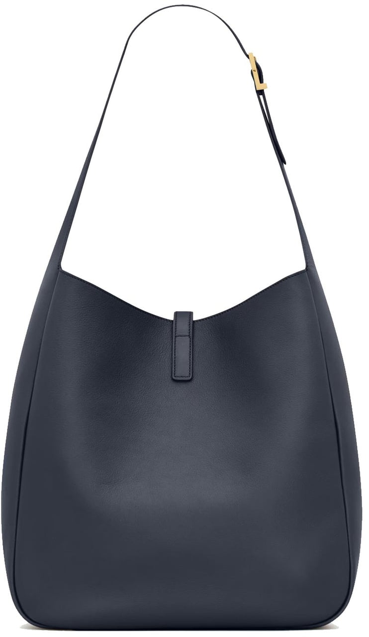 Saint Laurent Saint Laurent Le 5A7 Large YSL Shoulder Hobo Bag Zwart