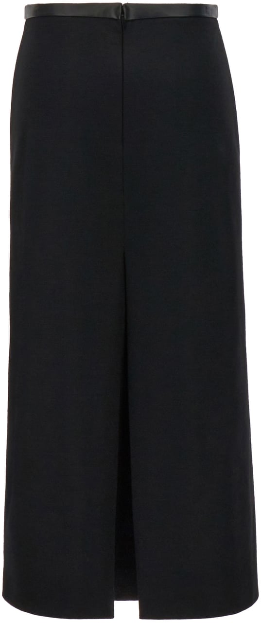 Saint Laurent Saint Laurent Black wool blend skirt Zwart