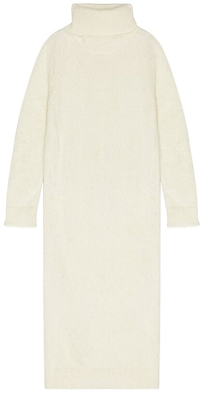 Saint Laurent Saint Laurent Extra Long Mohair Sweater Wit