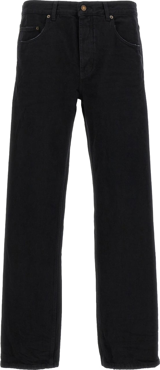 Saint Laurent Saint Laurent Long Baggy Denim Jeans Zwart