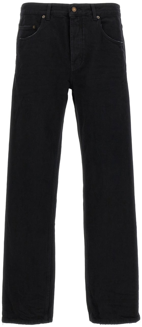 Saint Laurent Saint Laurent Long Baggy Denim Jeans Zwart