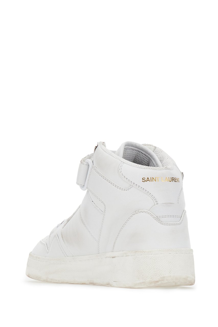 Saint Laurent Saint Laurent White leather Lax sneakers Wit