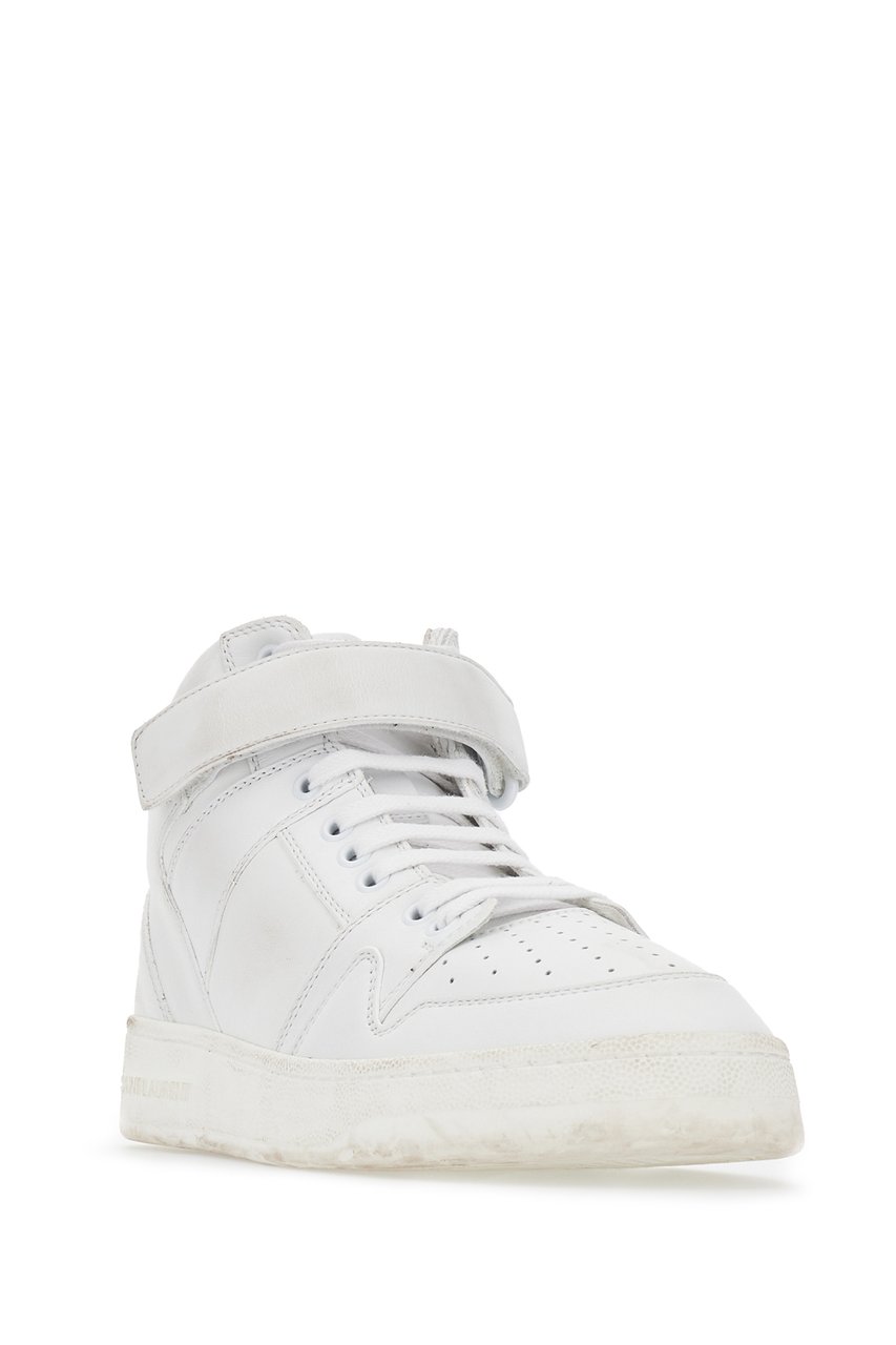 Saint Laurent Saint Laurent White leather Lax sneakers Wit