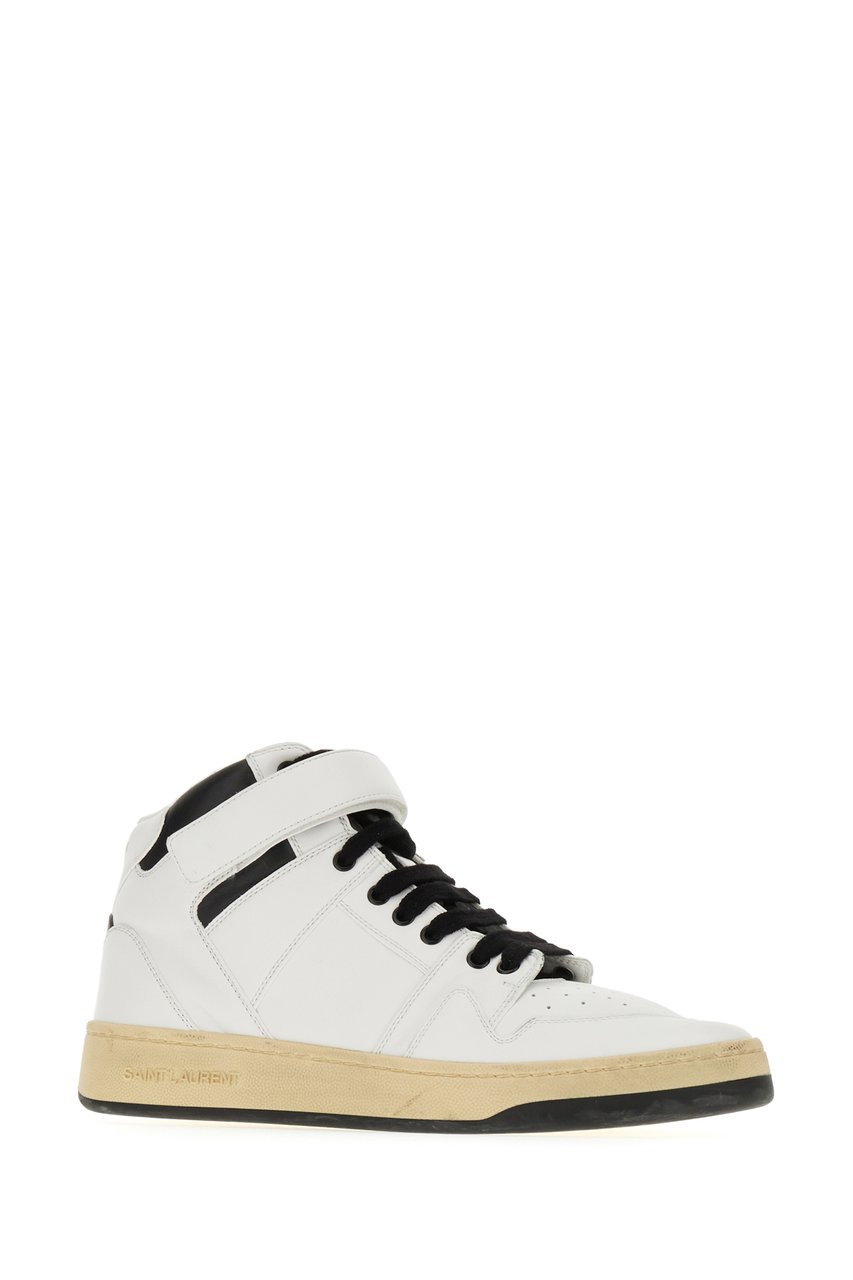 Saint Laurent Saint Laurent White leather Lax sneakers Wit