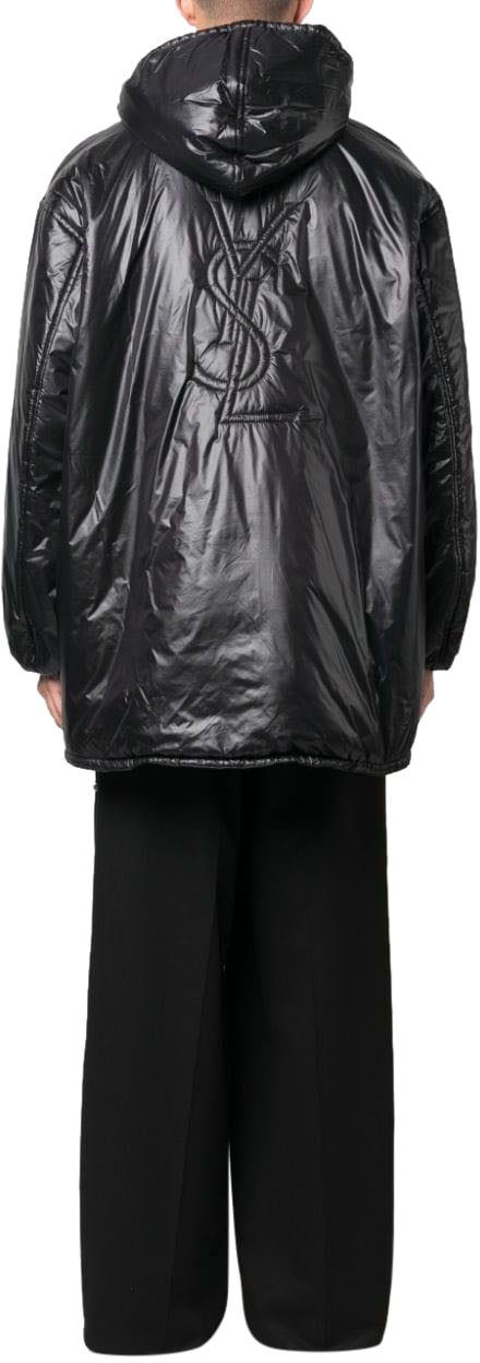 Saint Laurent Coats Black Zwart