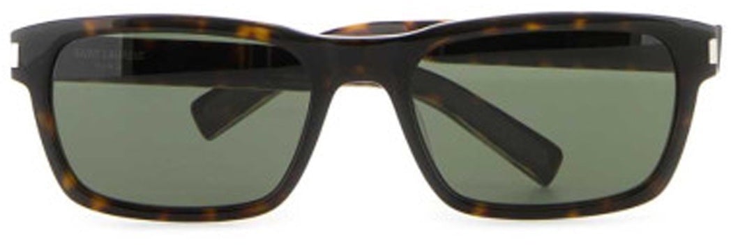 Saint Laurent Saint Laurent Square Logo Sunglasses Bruin