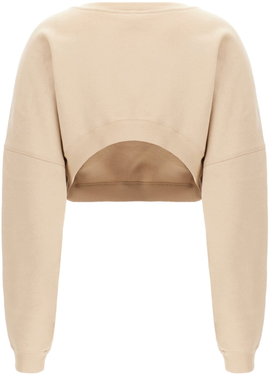 Saint Laurent Saint Laurent Cappuccino cotton sweatshirt Beige