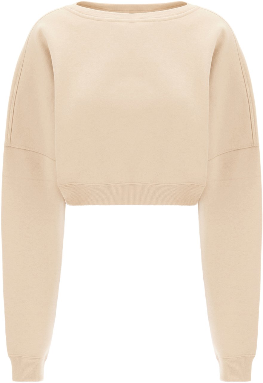 Saint Laurent Saint Laurent Cappuccino cotton sweatshirt Beige