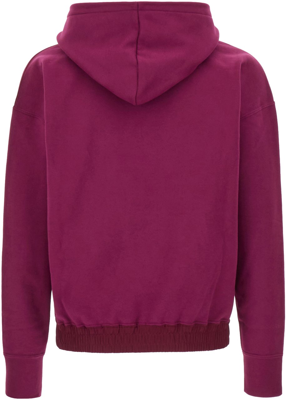 Saint Laurent Saint Laurent Tyrian purple cotton sweatshirt Paars