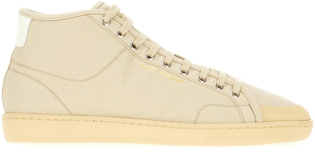Saint Laurent Saint Laurent Sand canvas Court Classic SL/39 sneakers Neutraal