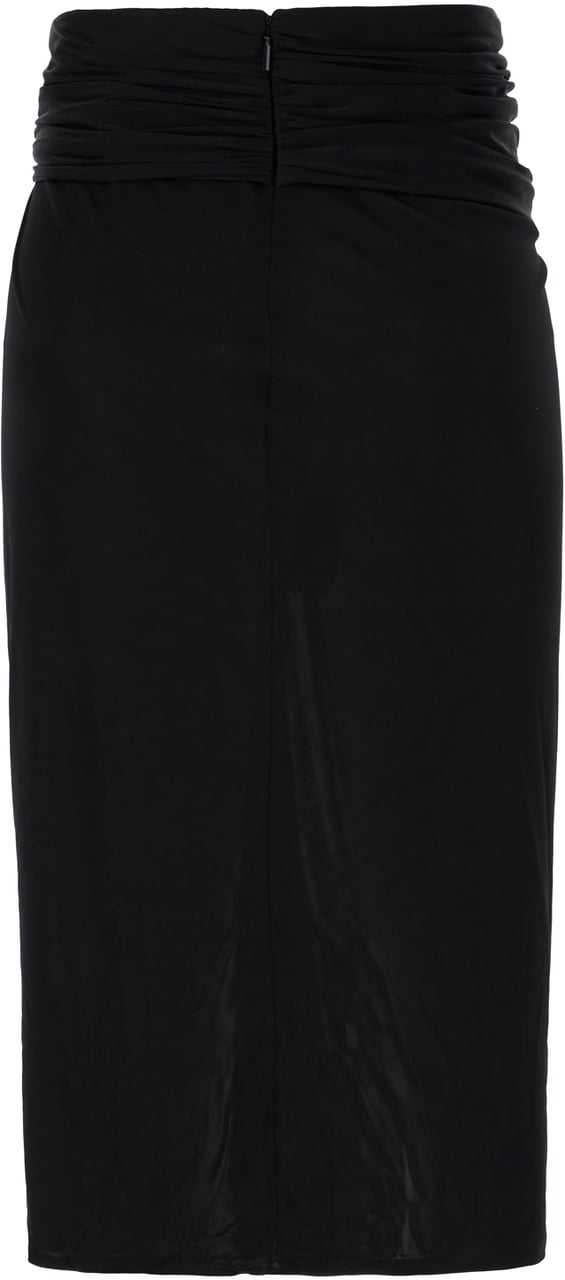 Saint Laurent Saint Laurent Black viscose skirt Zwart