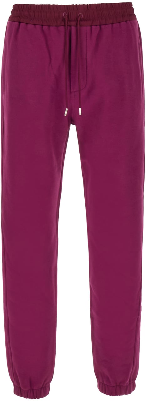 Saint Laurent Saint Laurent Tyrian purple cotton joggers Paars