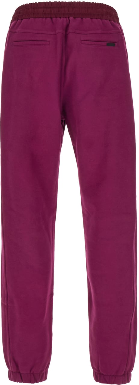 Saint Laurent Saint Laurent Tyrian purple cotton joggers Paars