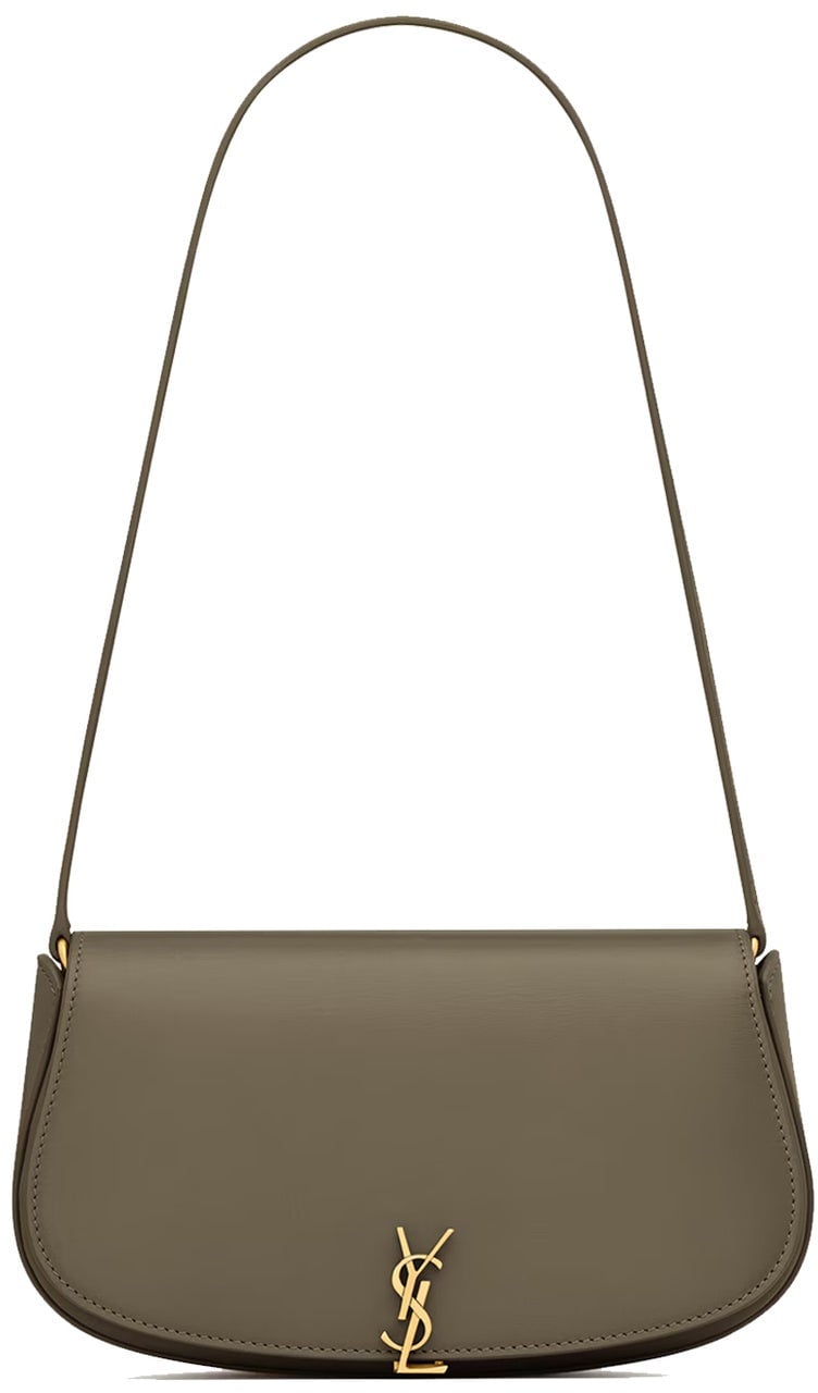 Saint Laurent Saint Laurent Mini Voltaire Shoulder Bag Groen