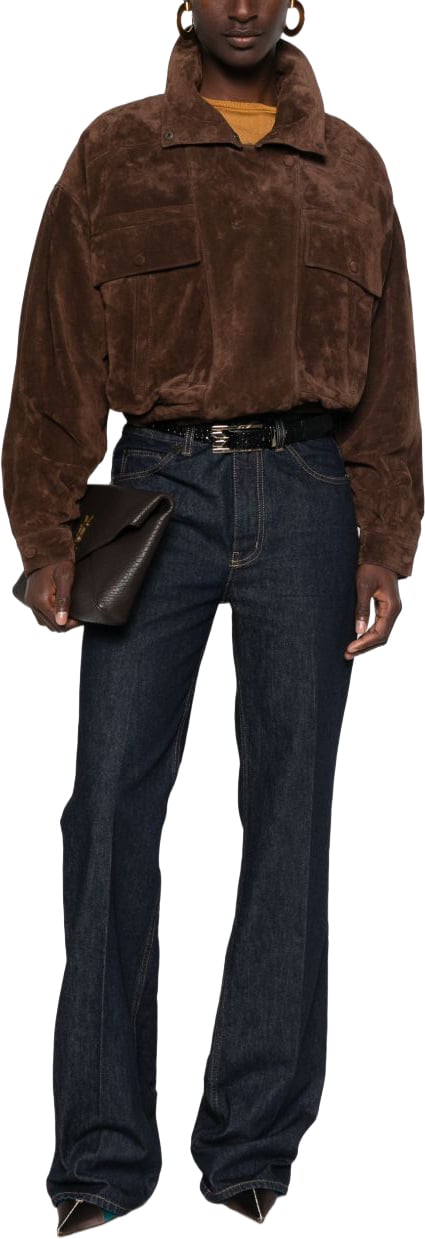 Saint Laurent Jackets Brown Bruin