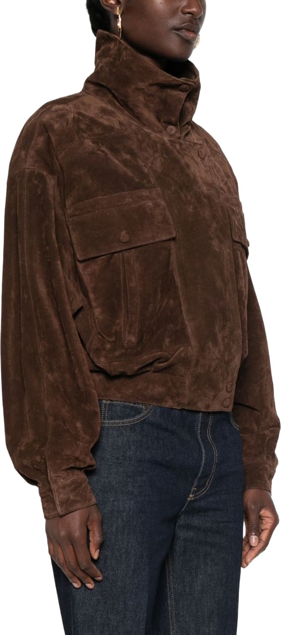 Saint Laurent Jackets Brown Bruin
