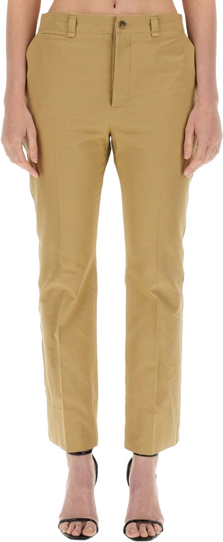 Saint Laurent Drill Pants Neutraal