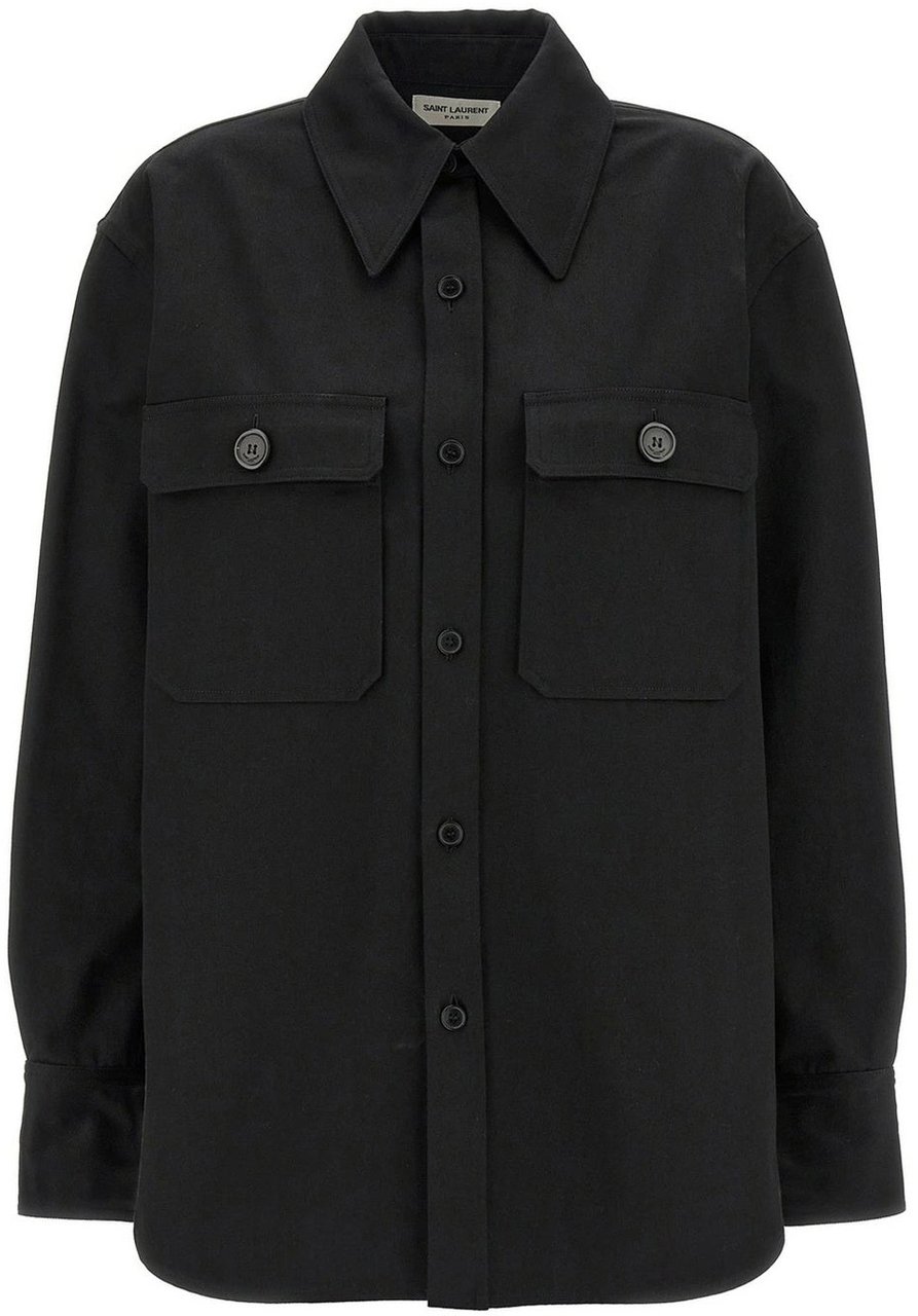 Saint Laurent Saint Laurent Cotton Shirt Zwart